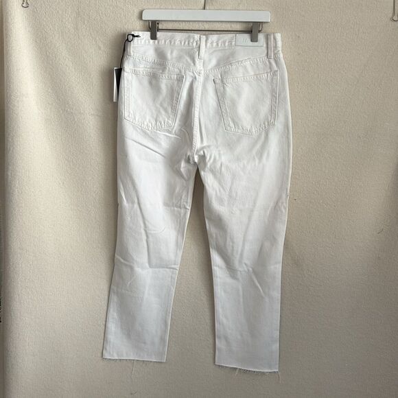 ReDone 70s Stovepipe Jeans Womens Size 31 White Destroyed - Picture 4 of 11